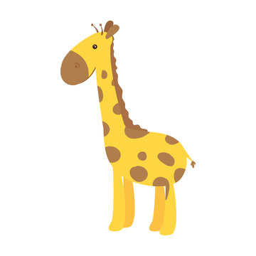 cute giraffe animal isolated icon vector illustration design