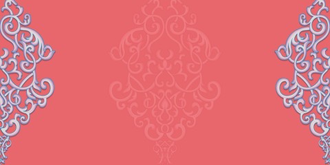 Indian paisley pattern vector. Purple mandala floral medallion print. Ethnic pattern design. Boho style decoration.