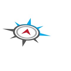 Compass icon Vector Illustration design Logo