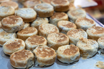 Bakpia or Hopia is a popular Indonesian and Philippine bean-filled moon cake