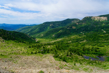 Fototapeta na wymiar Douglas Pass, a mountain pass in Colorado