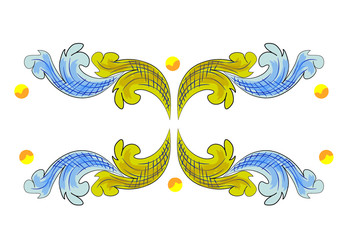 Decoro Ceramiche Artistiche di Caltagirone Vettoriali