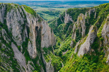 Famous gorge near Turda, in Romania named Cheile Turzii. One of the most visited gorges by tourists in Transylvania. 