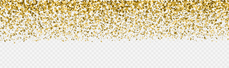 Festive Golden Glitter Confetti Background