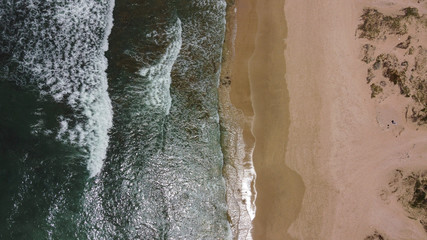 Fototapeta na wymiar Strand von oben aus der Vogelperspektive; Südafrika