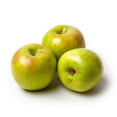 green apple isolated on a white background