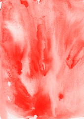 Fototapeta premium Watercolor abstract spot, blot. Colorful vintage background. pink, red Watercolor painted background. Abstract Illustration wallpaper. Brush stroked. Banner, card with place for text. Pink, red paint 
