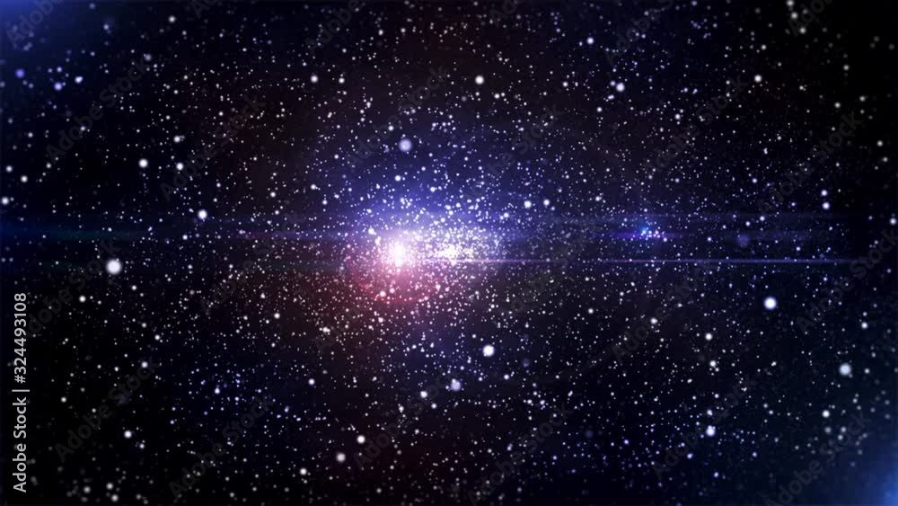 Wall mural 宇宙　cg　銀河　パーティクル　背景　ループ 　