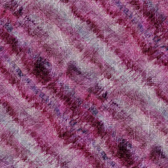 Naklejka na ściany i meble Printed seamless upholstery couch cover fabric pattern illustration. Modern worn pink tie dye stripe graphic design. Textured textile grungy cotton cloth. Decorative repeat raster jpg swatch.
