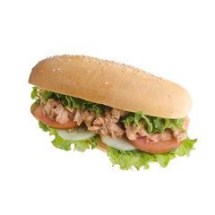 sandwich or sandwich with concept on background new.