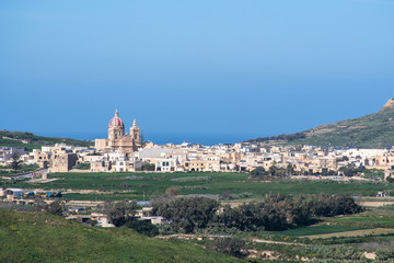 Zebbug seen from the Citadel Victoria Gozo