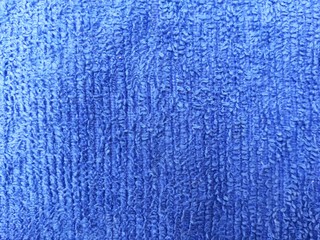 Texture background of blue cotton fabric that has a fluff of fabric.