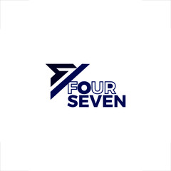 47 logo type four seven number