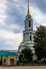 Obraz premium Bell tower of Nativity of Our Lady Monastery in Zadonsk, Russia