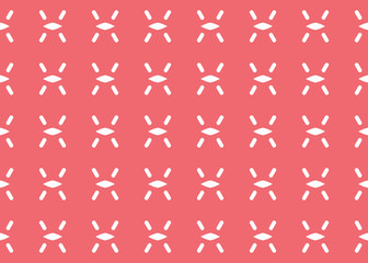 Seamless geometric pattern design illustration. Background texture. In red, white colors.