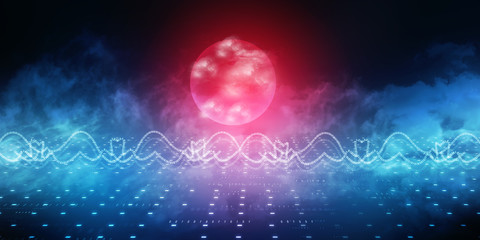 2d illustration world map abstract background