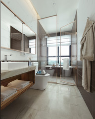 3D rendering of a Bathroom interior