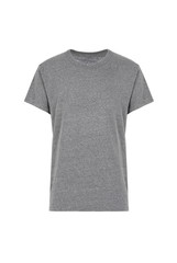 grey t-shirt, front view
