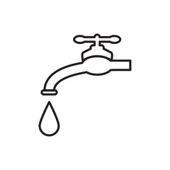 water faucet icon design vector logo template EPS 10