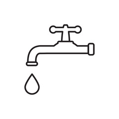 water faucet icon design vector logo template EPS 10