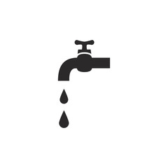 water faucet icon design vector logo template EPS 10