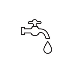 water faucet icon design vector logo template EPS 10