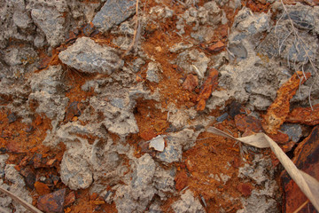 close-up rust texture