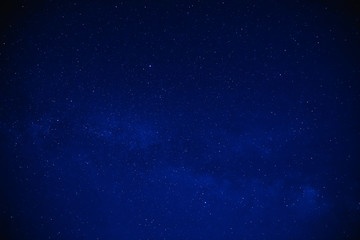 Fototapeta na wymiar Milky way stars on a dark night sky.