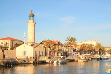  Le Grau du Roi, a seaside resort on the coast of occitanie region in France