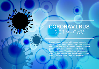 Flyer template with coronavirus information