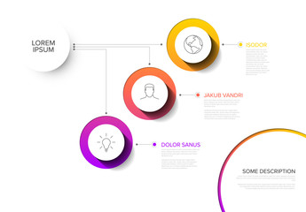 Multipurpose Infographic template with three elements