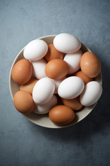 Eggs in a bowl