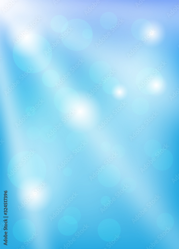 Canvas Prints vertical blue background with rays and shine.