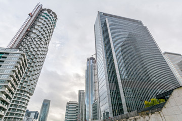 Fototapeta premium London Canary Wharf cityscape