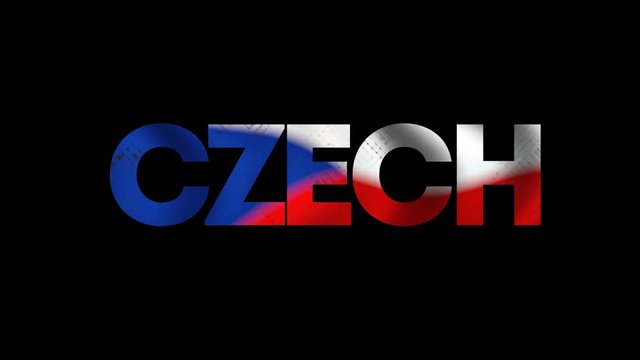 Czech Intro Draw Logo Animation + Alpha Channel