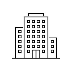 Building icon symbol line style