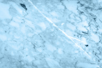 Blue marble patterned texture background for interior design	