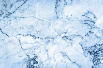 Blue marble patterned texture background for interior design	