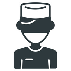 Doctor icon on white background