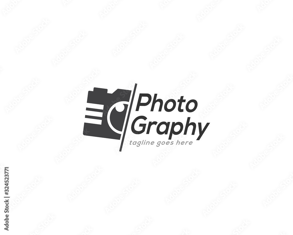 Wall mural Photography Camera Logo Icon Design Vector