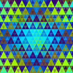 Seamless pattern of a triangles.. Aztec ornament. Vector image. Seamless pattern.