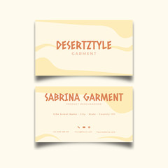Fashion gold abstract concept business card minimalist