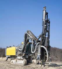 Fototapeta na wymiar Machine for surface drill rig for quarrying