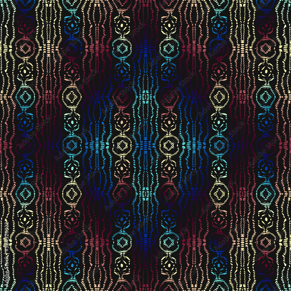 Poster Seamless background pattern. Abstract ethnic tribal pattern. Vector image