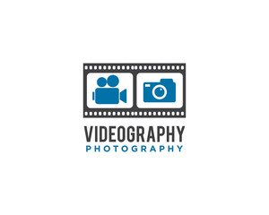 Obraz premium Photography and Video Logo Icon Design Vector