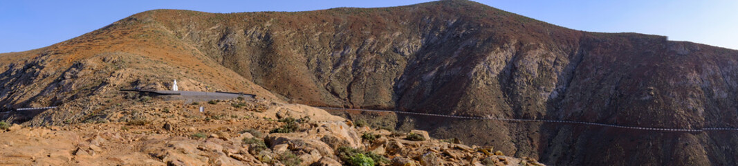 Panorama Gebirgsstrasse auf Fuerteventura
