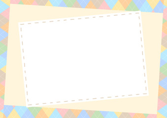 ステッチ　アーガイルフレーム　