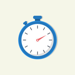 Stopwatch flat icon. Vector time