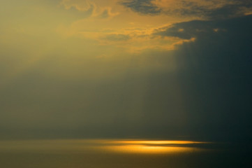 Sunset Khao Daeng viewpoint In the area of ​​the Sam Roi Yot National Park Prachuap Khiri Khan Province;Thailand 