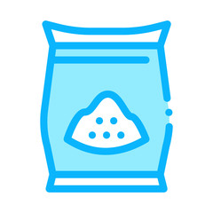 Sugar Package Icon Vector. Outline Sugar Package Sign. Isolated Contour Symbol Illustration